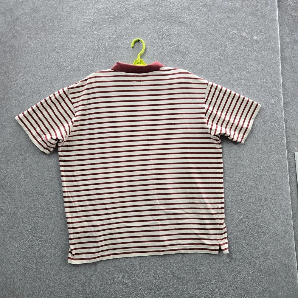 VINTAGE Adidas Men Polo 2XL White Embroidered Striped Trefoil Logo Y2K Golf